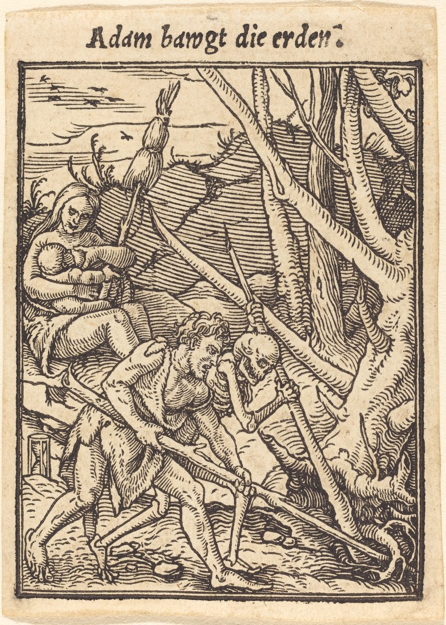 Adam otřásá zemí od Hans Holbein der Jüngere