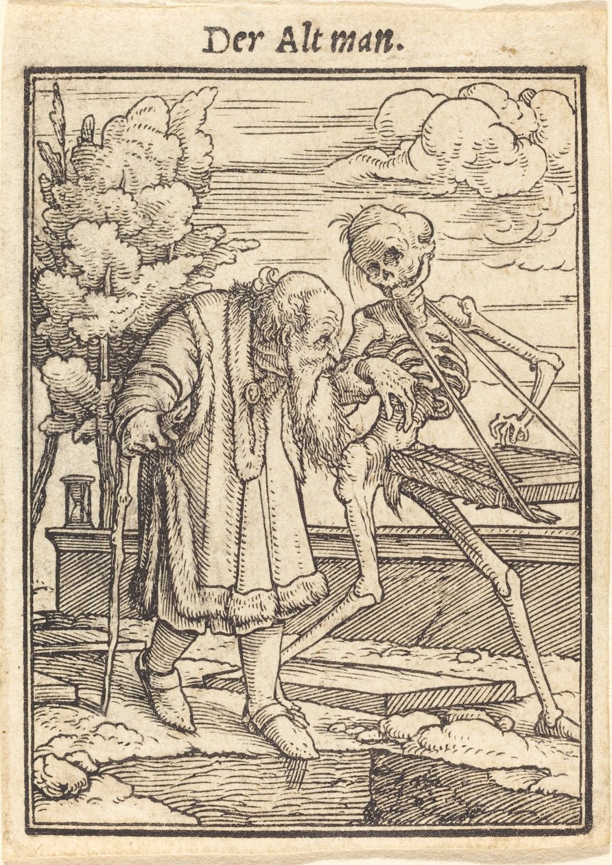 Tam Alt muž. od Hans Holbein der Jüngere