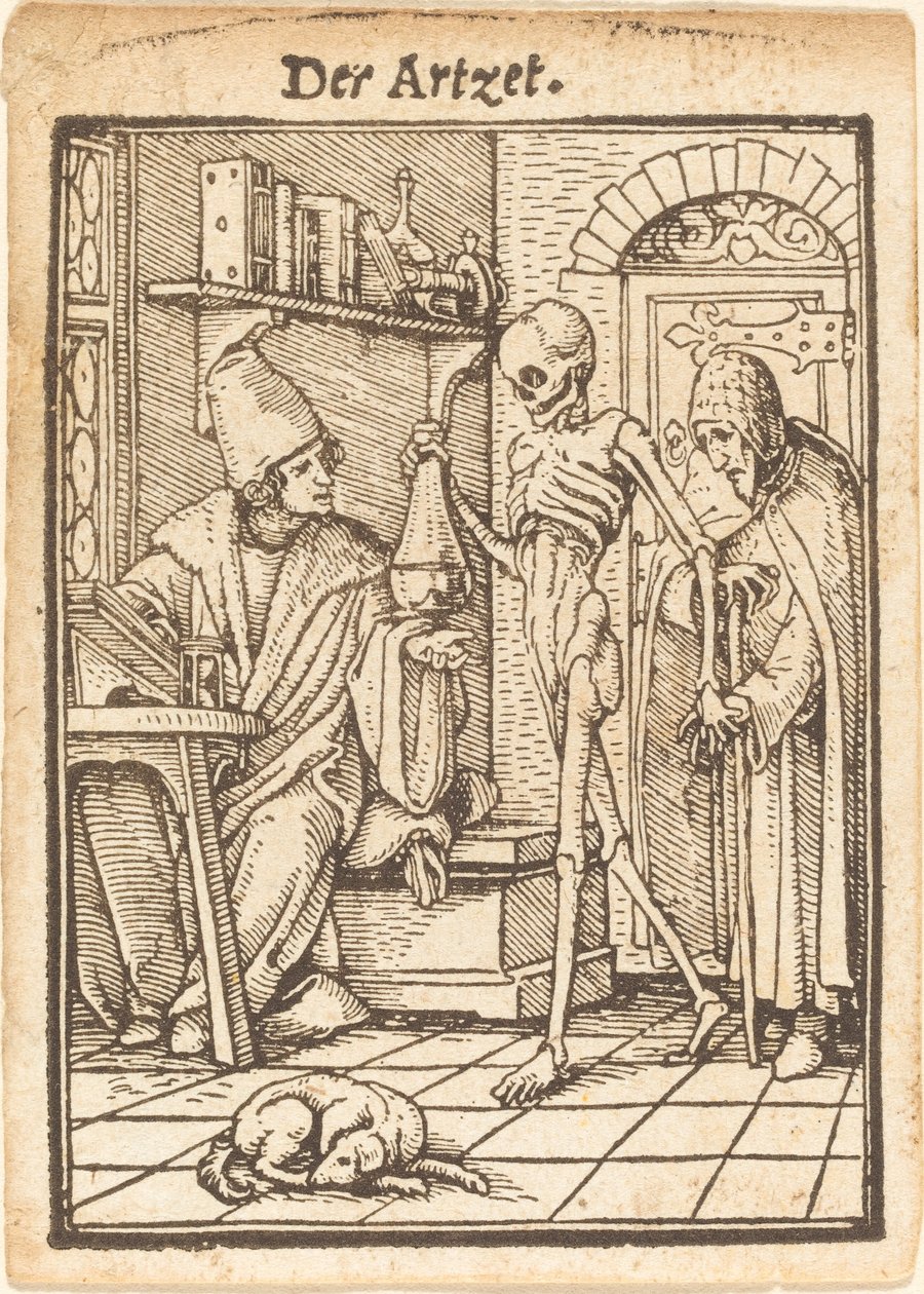 Lékař. od Hans Holbein der Jüngere