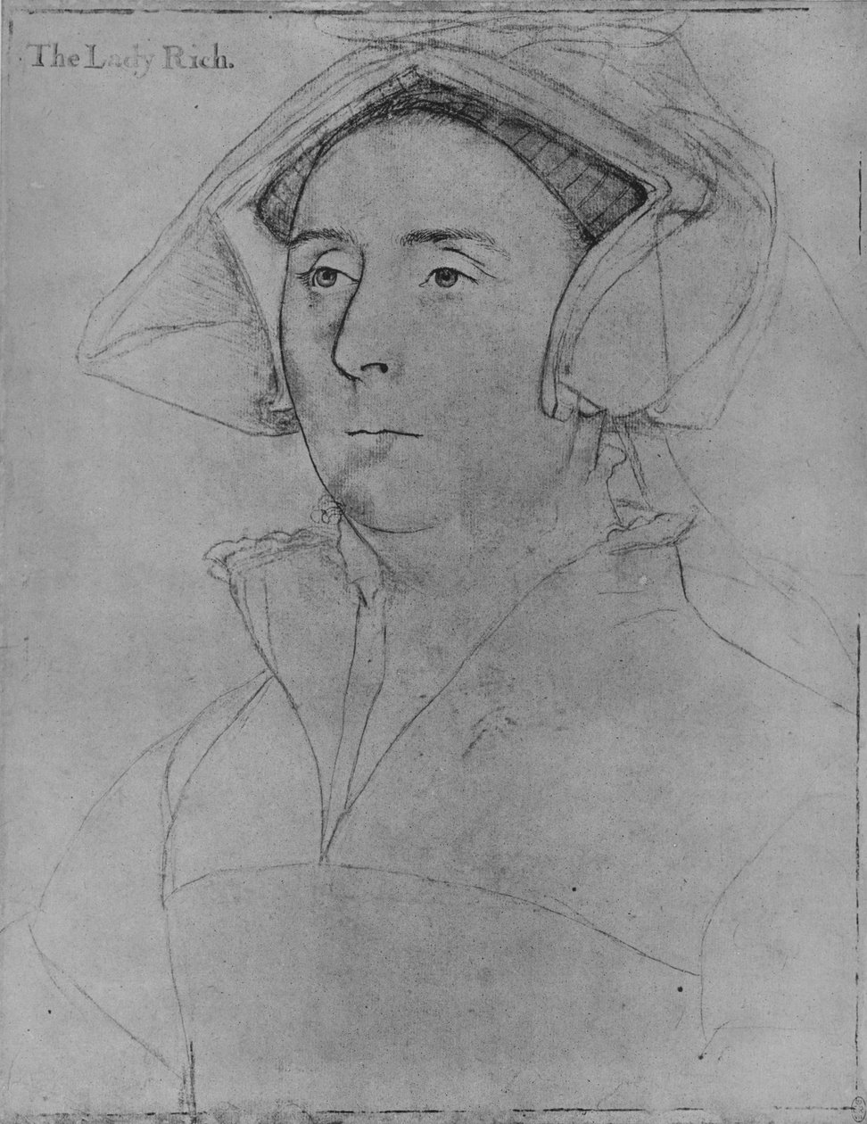 Elizabeth, Lady Rich, c1532-1543 1945 od Hans Holbein der Jüngere