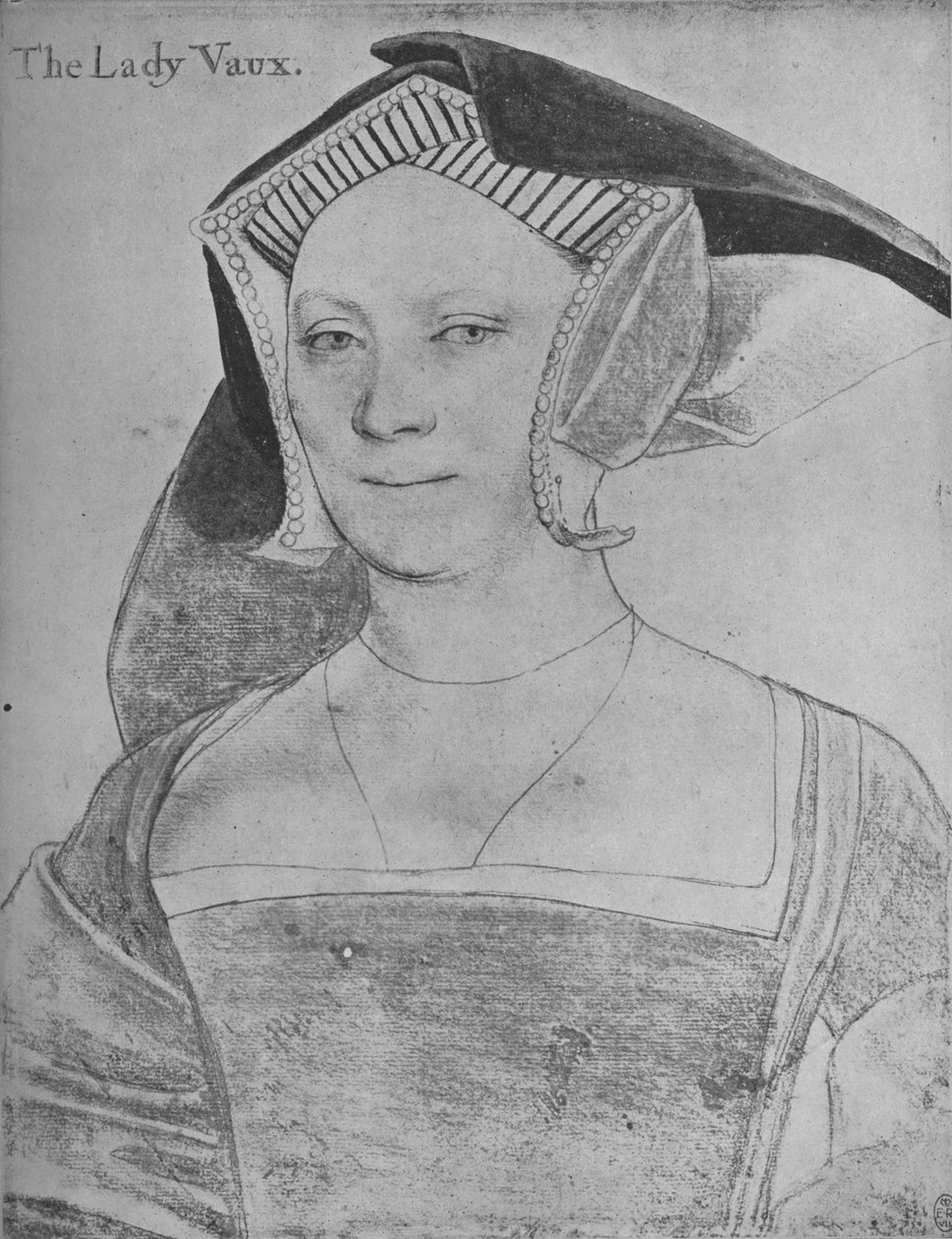 Elizabeth, Lady Vaux, c1536 1945 od Hans Holbein der Jüngere