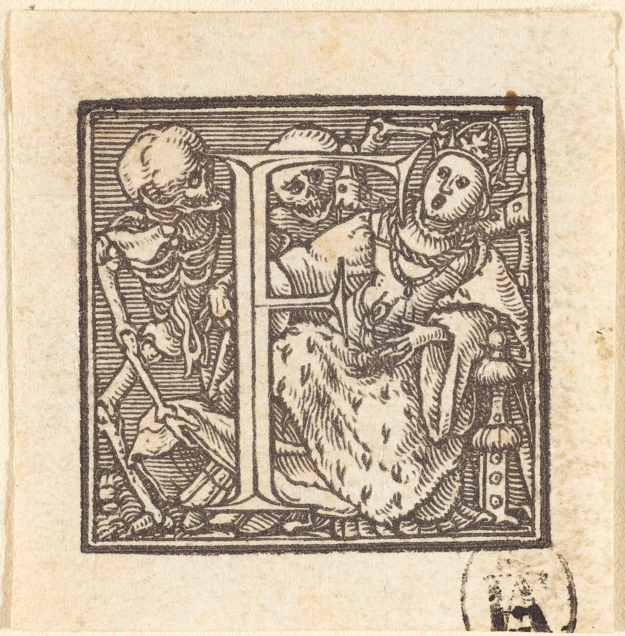 Dopis F od Hans Holbein der Jüngere