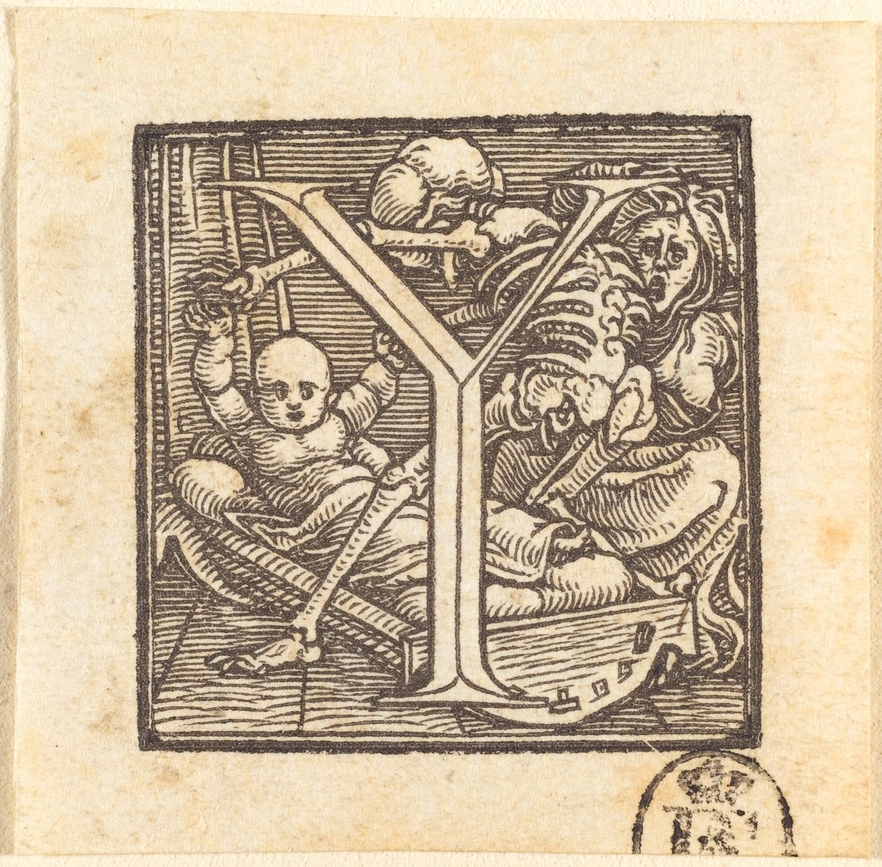 Písmeno Y od Hans Holbein der Jüngere