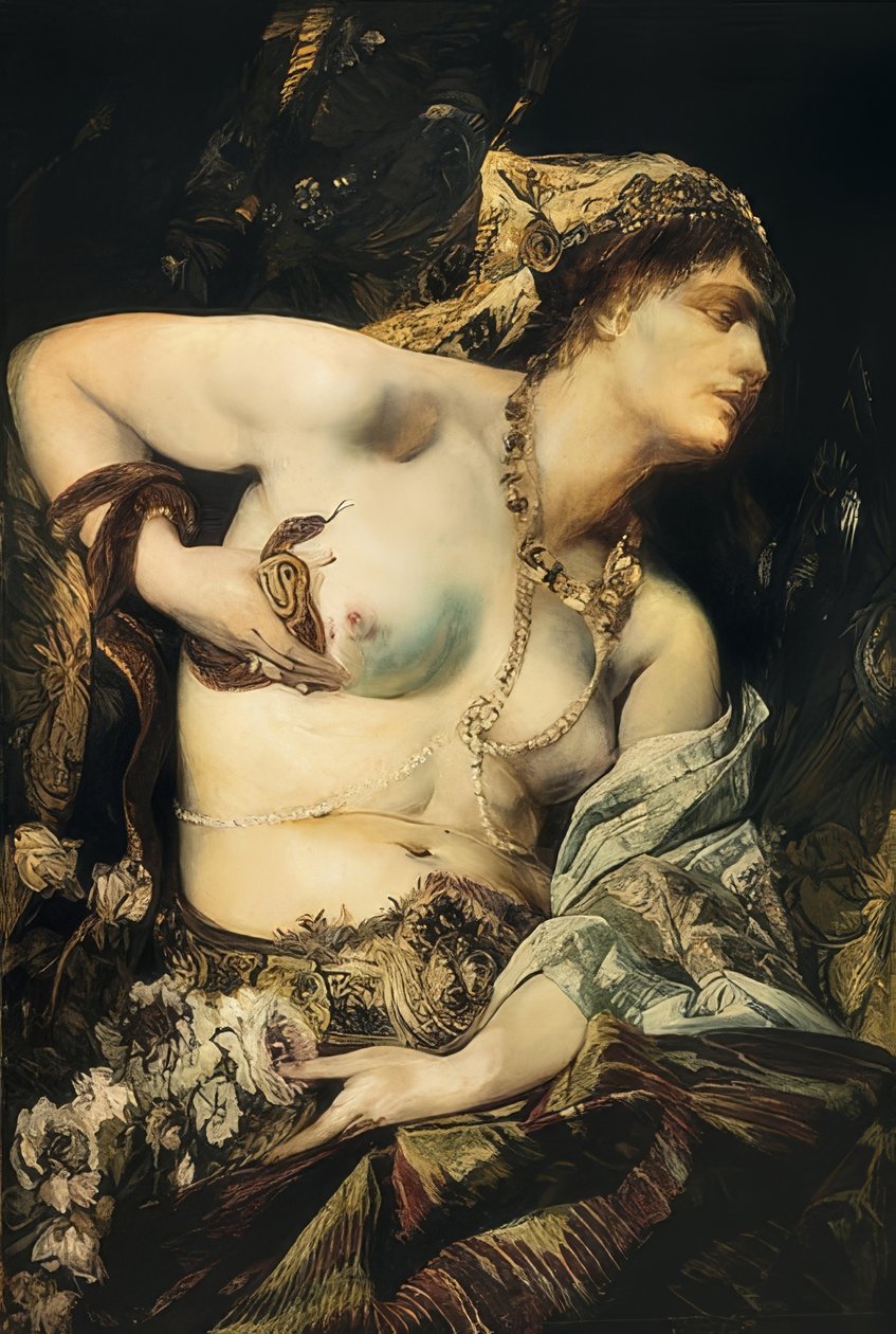 Smrt Kleopatry. 1875 od Hans Makart