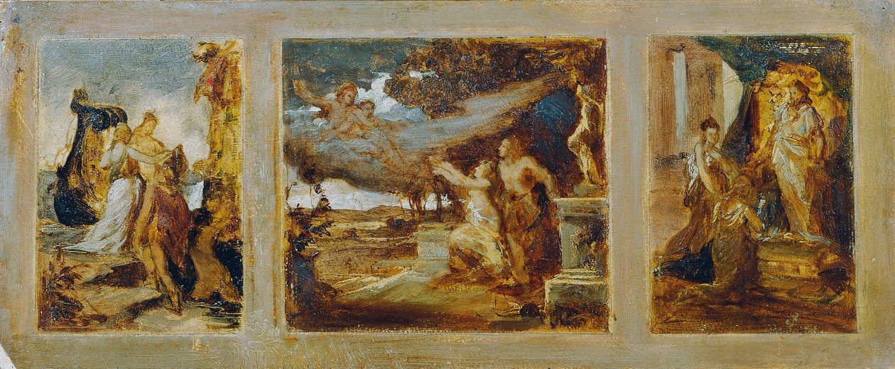 Náčrt pro triptych s mytologickými výjevy od Hans Makart