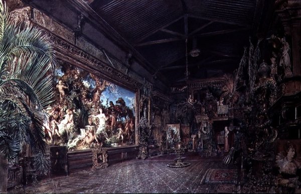 Umělcovo studio od Hans Makart