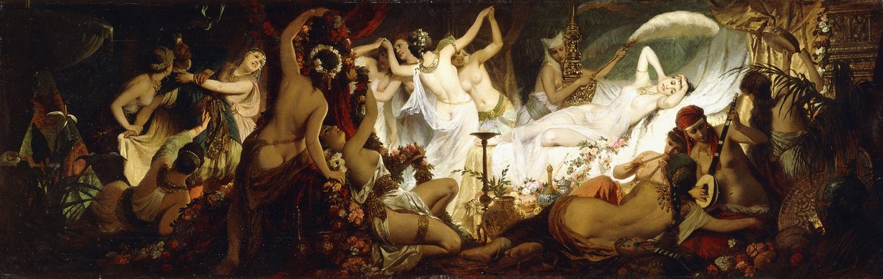 harém, od Hans Makart