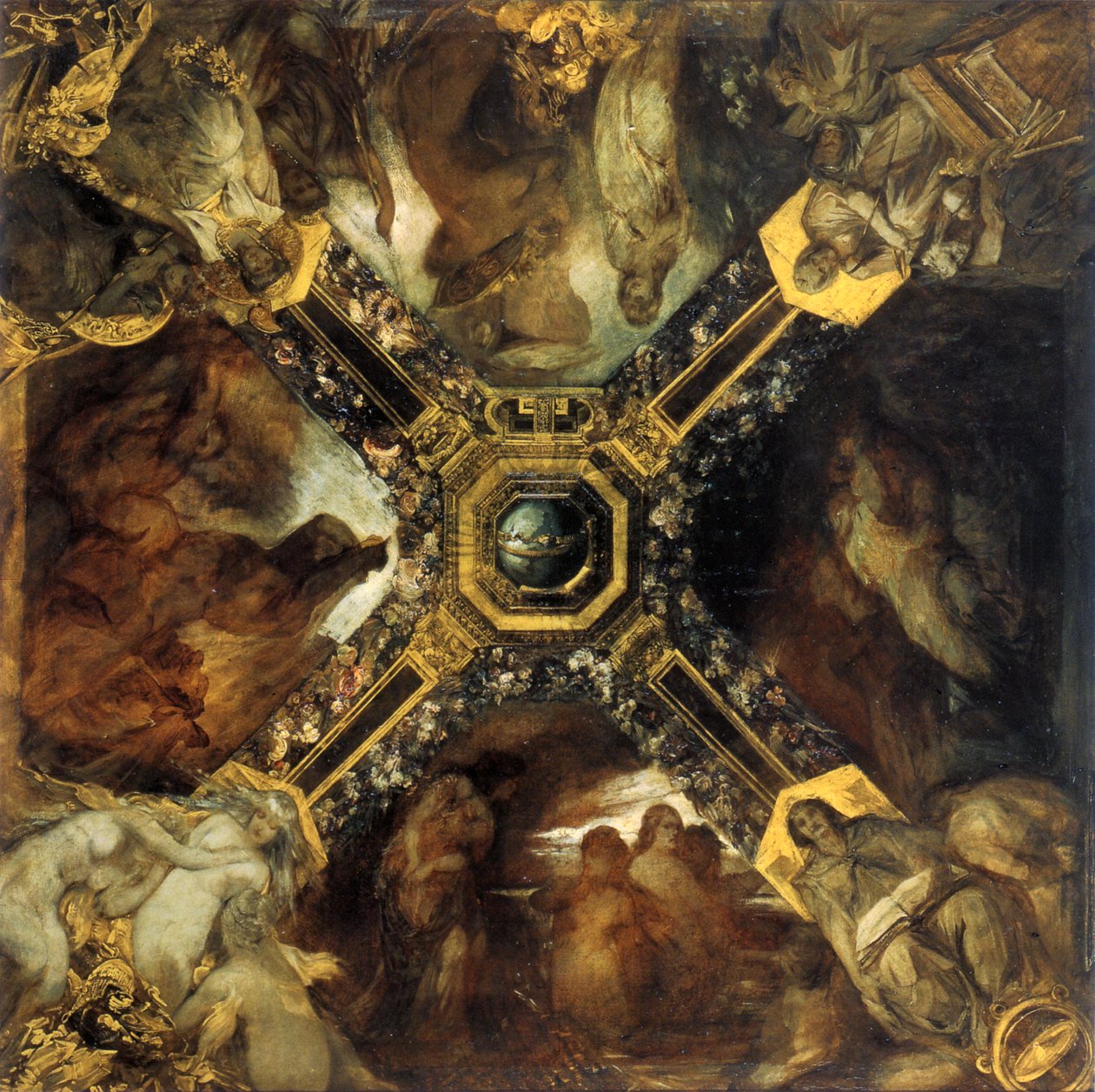 Prsten Nibelungův, studie, 1871-1872. od Hans Makart