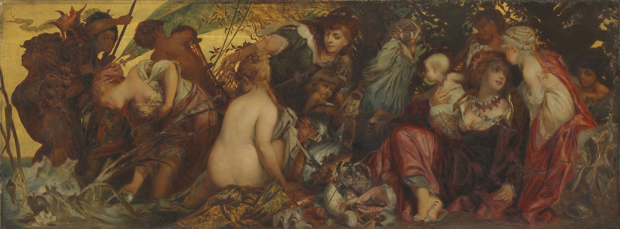 Poklady moře, 1865-80 od Hans Makart