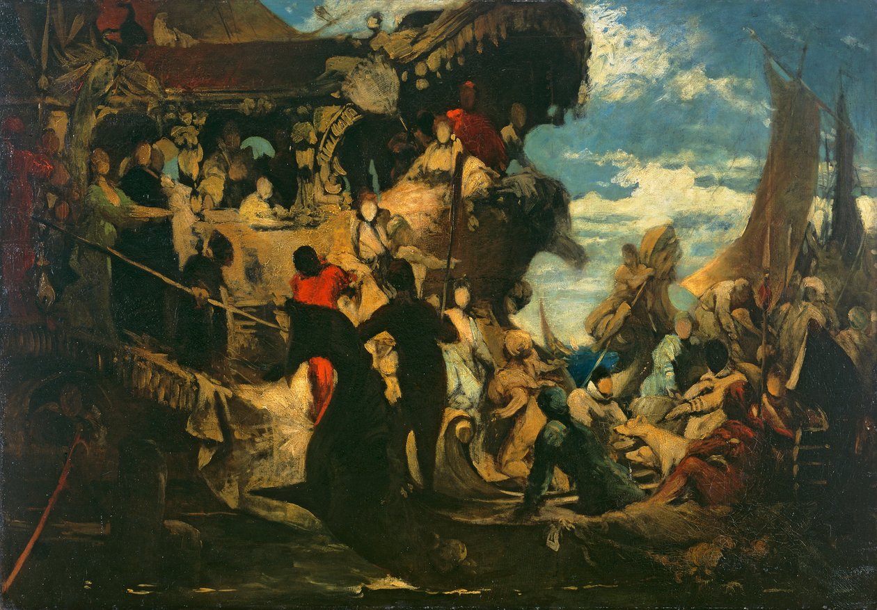 Venedig vzdává hold Caterině Cornaro od Hans Makart