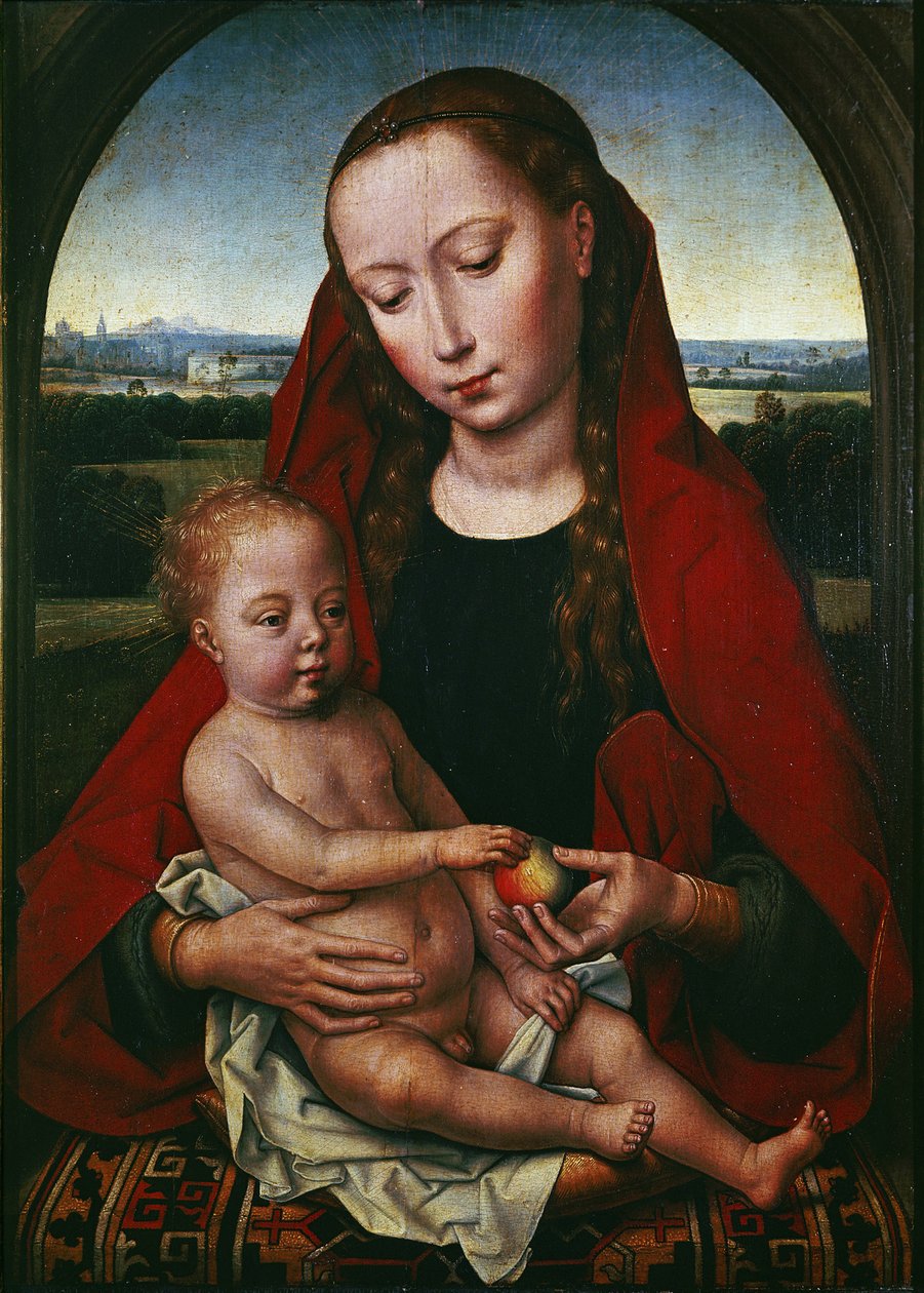 Panna a dítě, 1480-1490 od Hans Memling