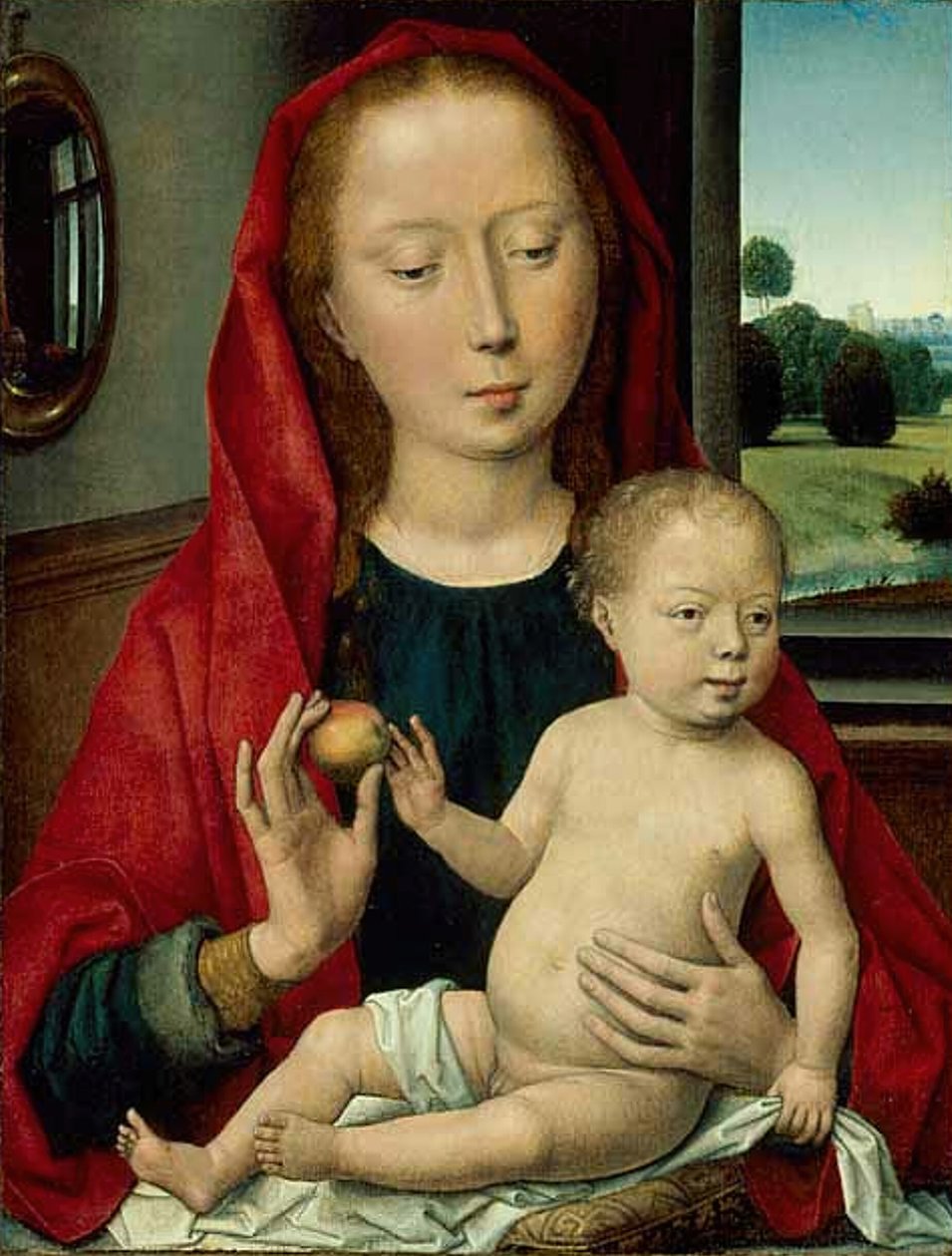 Panna a dítě, 148590. od Hans Memling