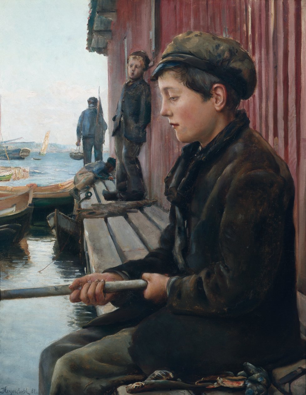 Rybářský chlapec od Hans Olaf Heyerdahl