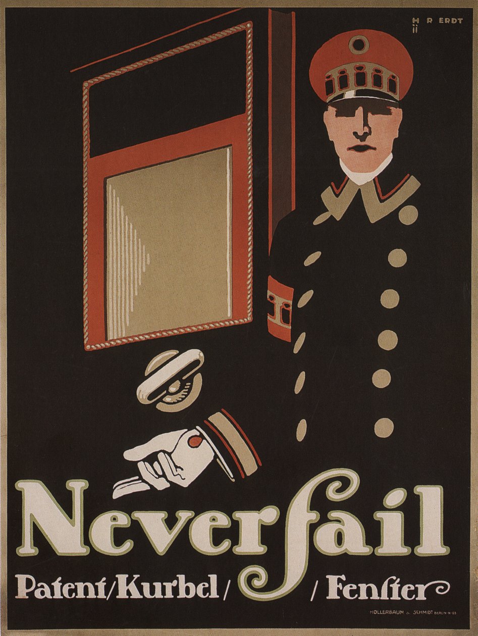 Never fail windows, 1911 od Hans Rudi Erdt