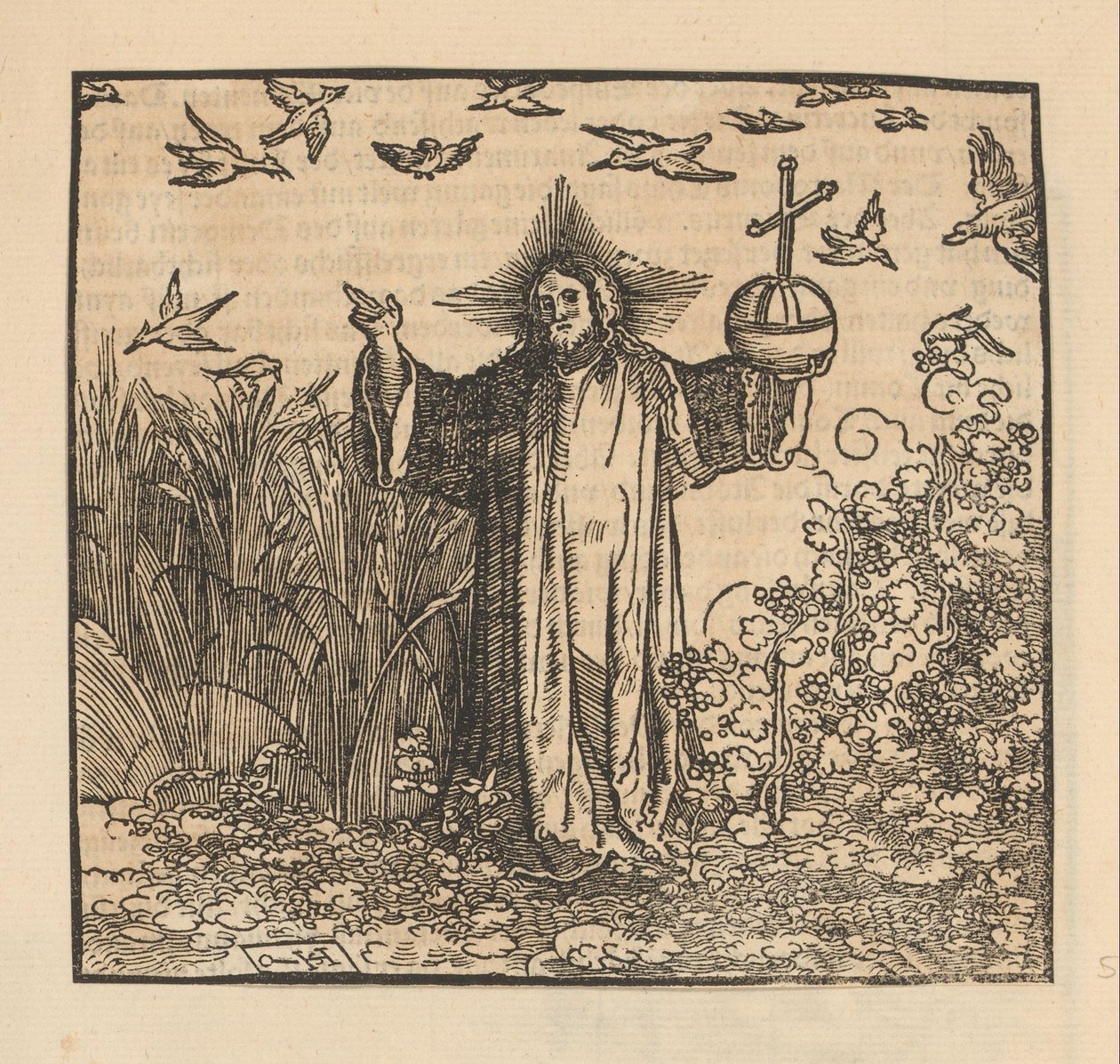 Před Kristem als Salvatore od Hans Schäufelein (possibly)