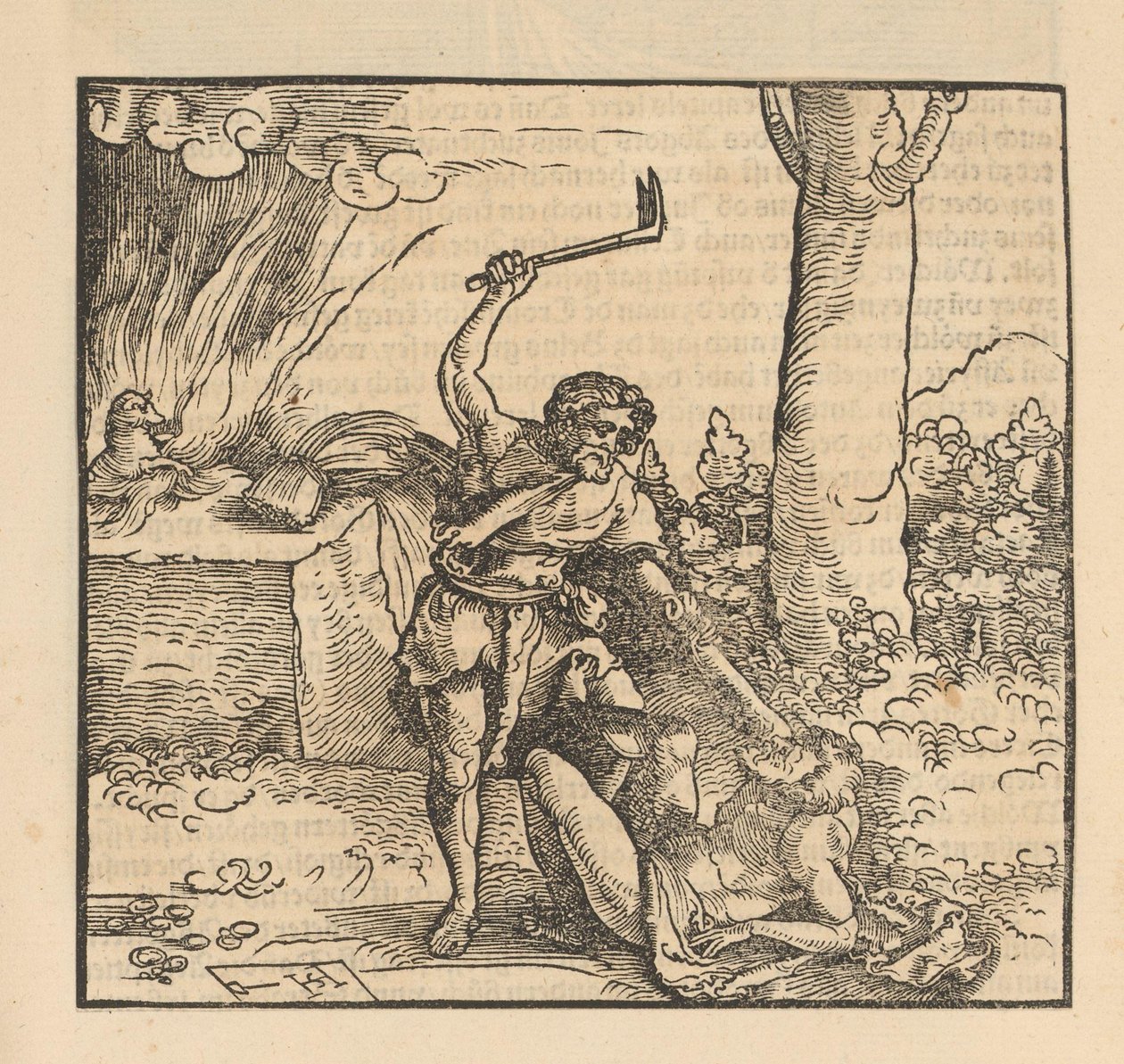 Kain zabije Ábela od Hans Schäufelein (possibly)