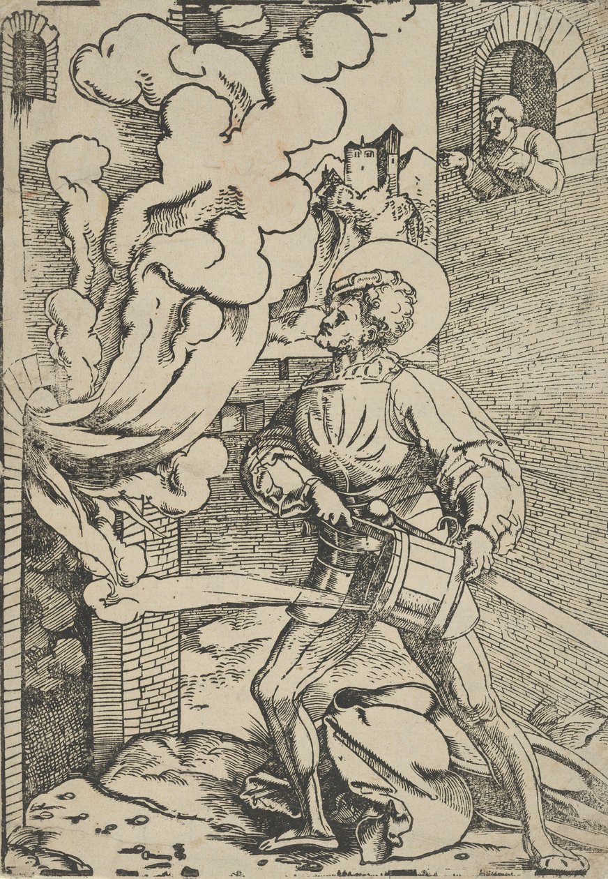 Restrikce svatého Floriána. od Hans Schäufelein the Elder