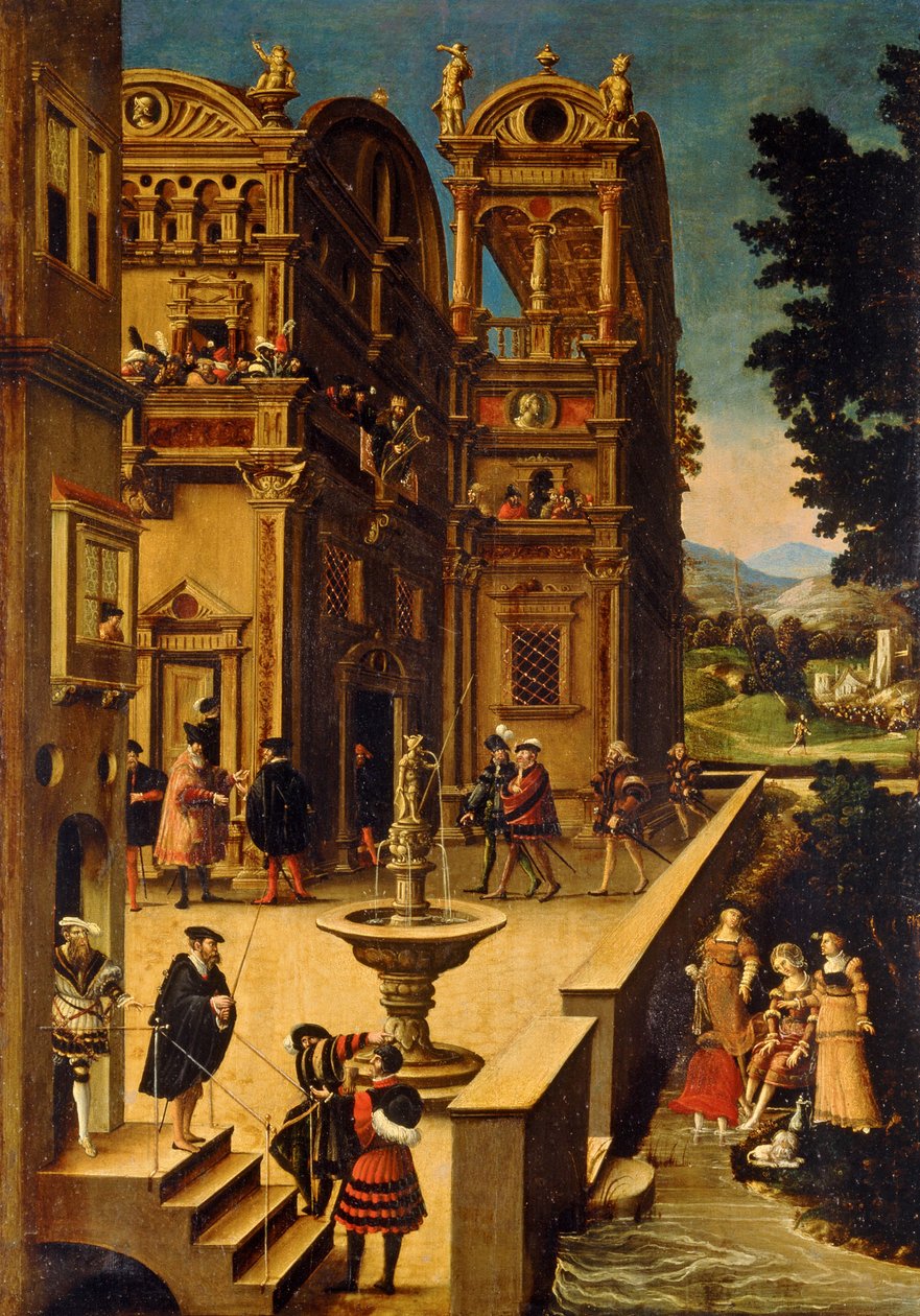 Bathsheba at Her Bath, po roce 1537 od Hans Sebald Beham