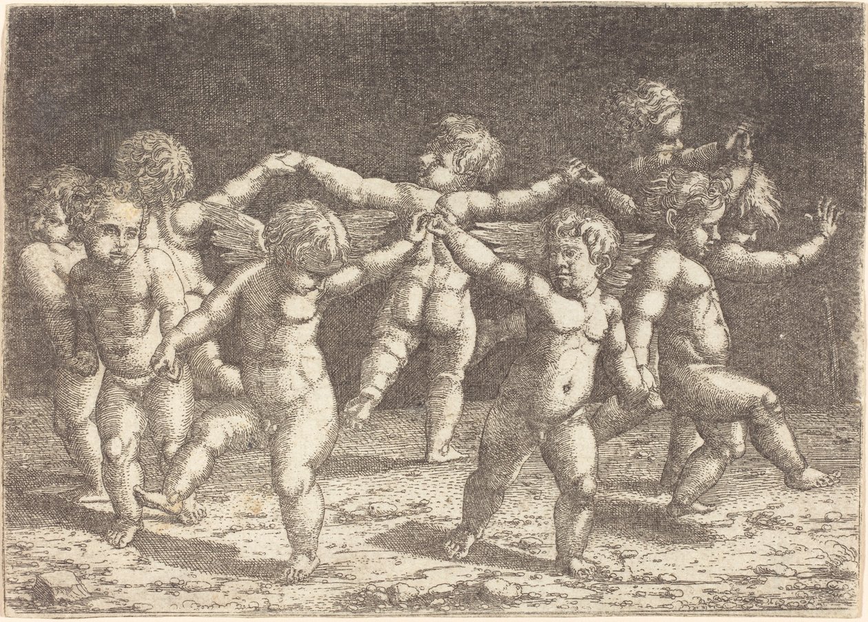 Tanec bohů lásky od Hans Sebald Beham