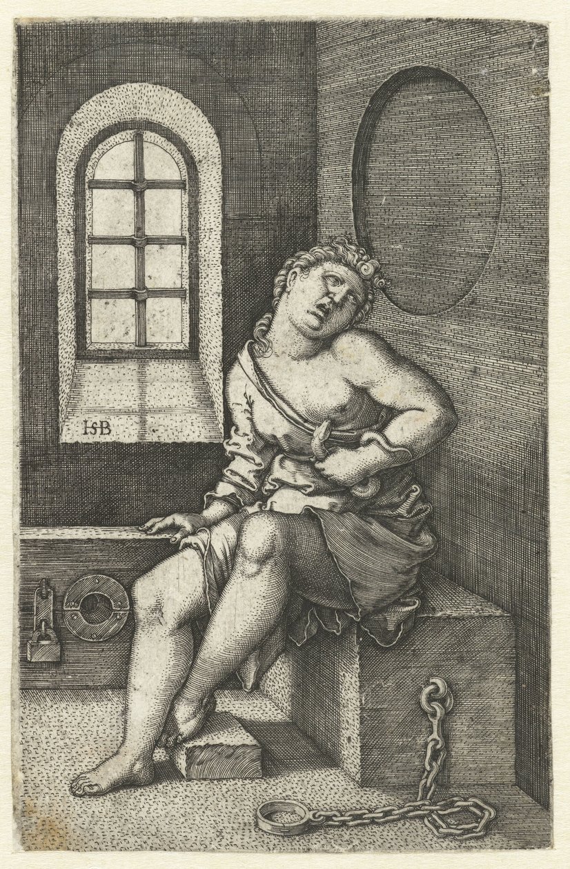 Smrt Kleopatry od Hans Sebald Beham