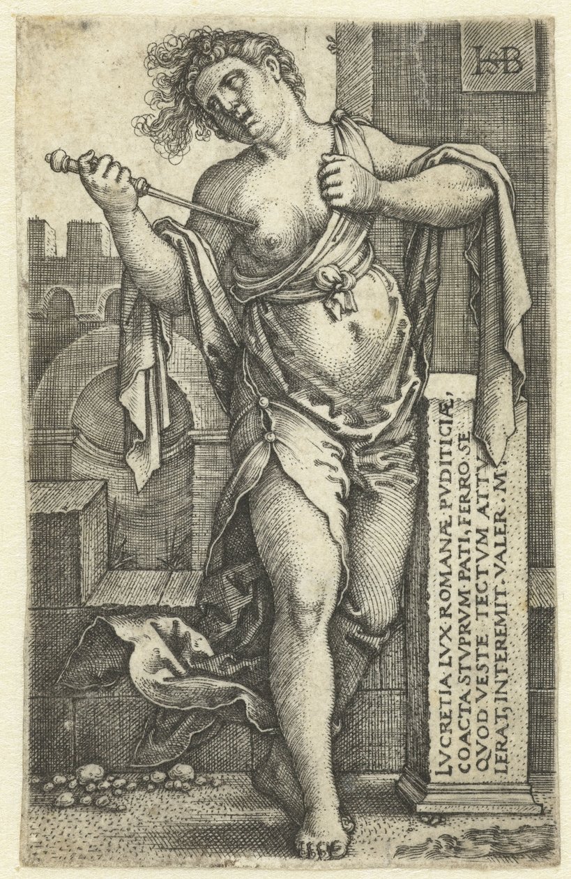 Smrt Lukrécie od Hans Sebald Beham