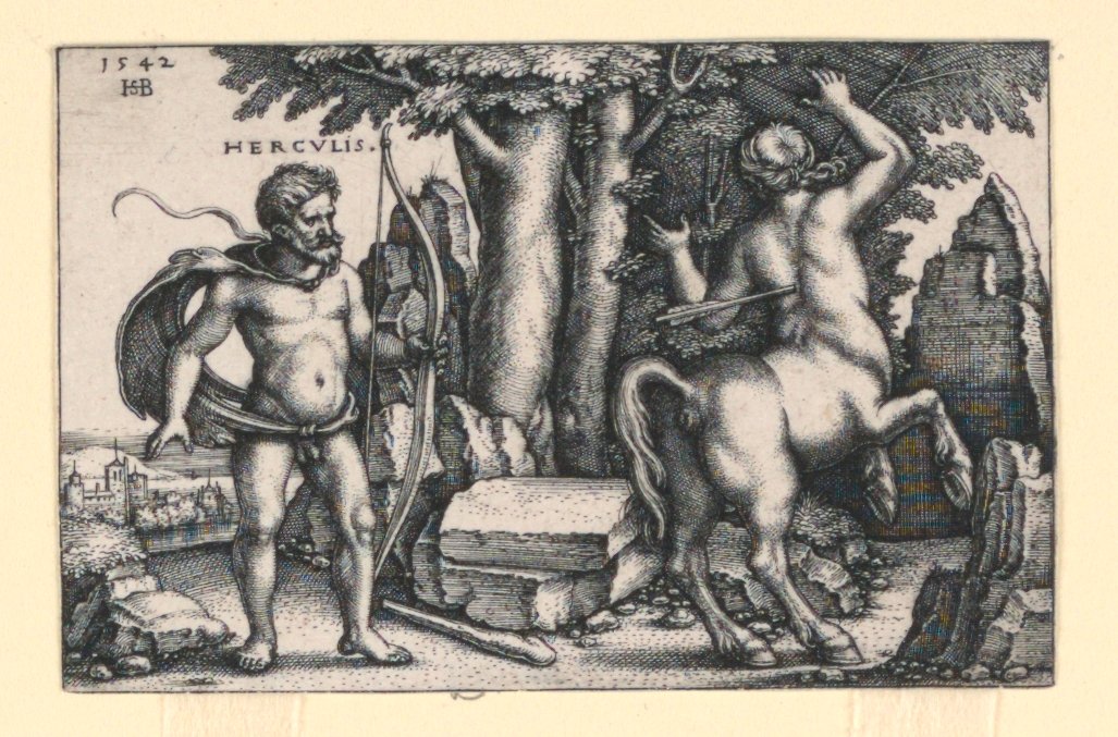 Hercules zabíjející Nessuse od Hans Sebald Beham