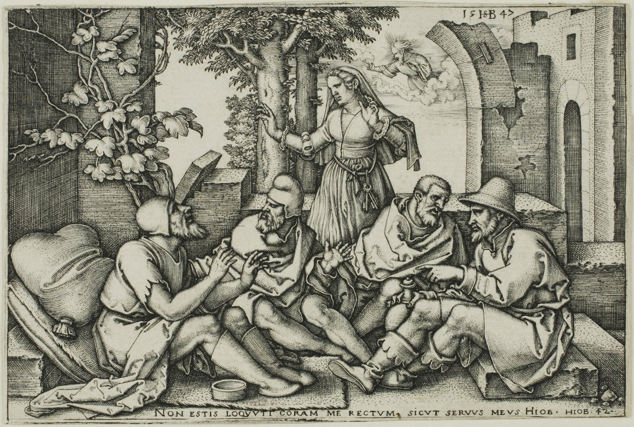 Pracovní konverzace se svými přáteli od Hans Sebald Beham