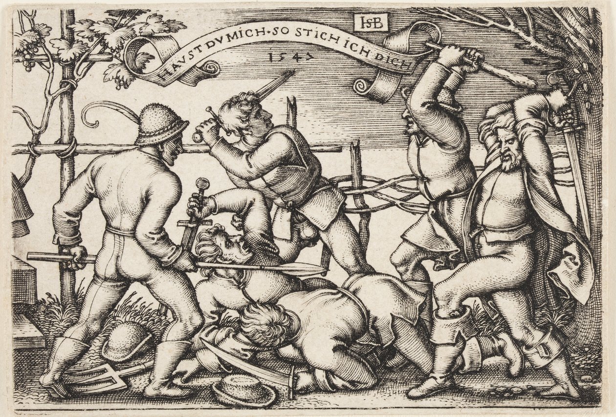 Selská rvačka od Hans Sebald Beham