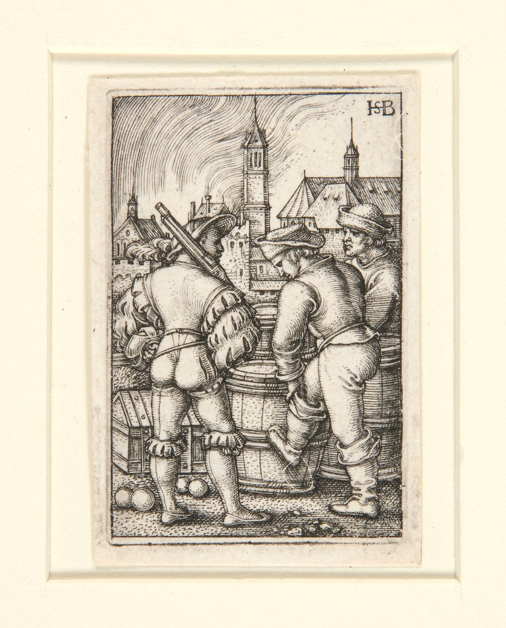 Stráž u Prachovny od Hans Sebald Beham