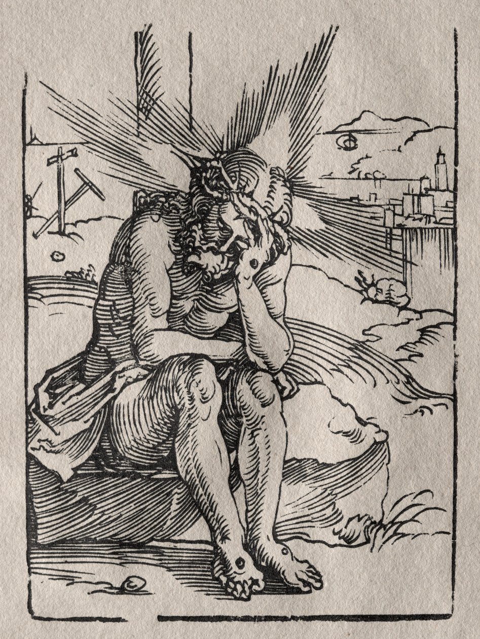 Muž smutku od Hans Sebald Beham