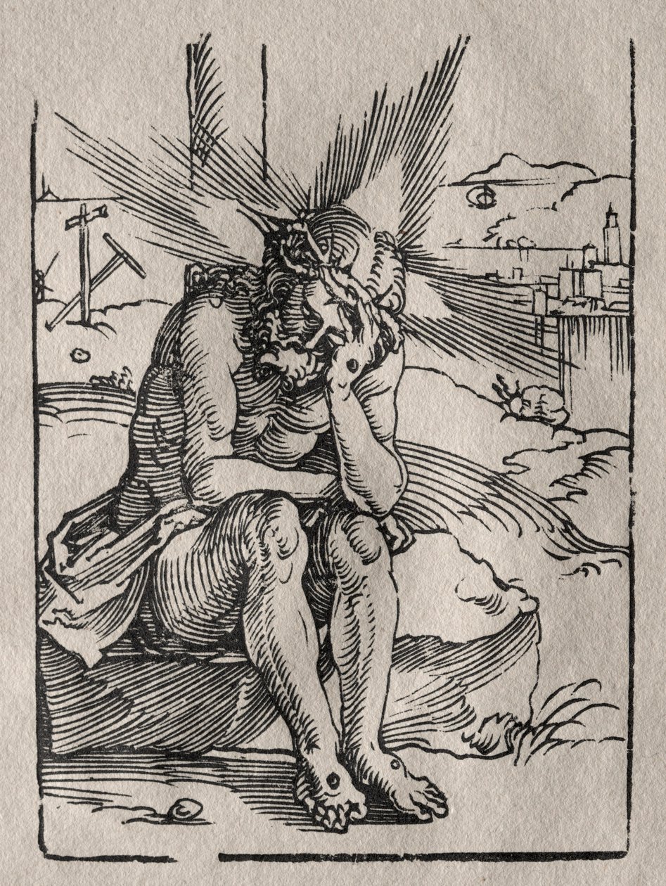 Muž smutku. od Hans Sebald Beham