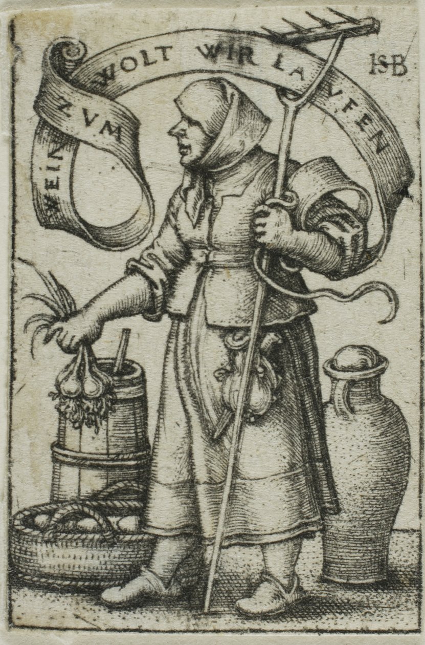 Trhovkyně od Hans Sebald Beham