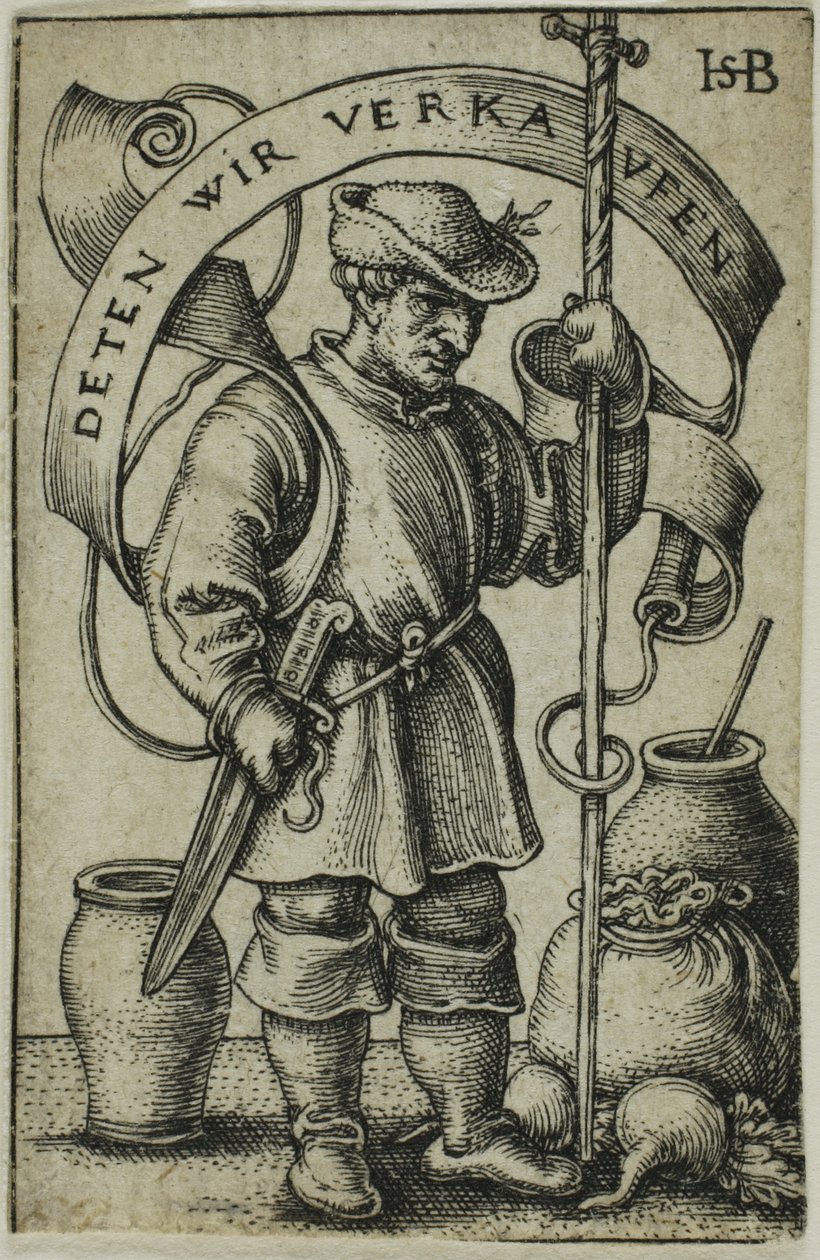 Trhový rolník od Hans Sebald Beham