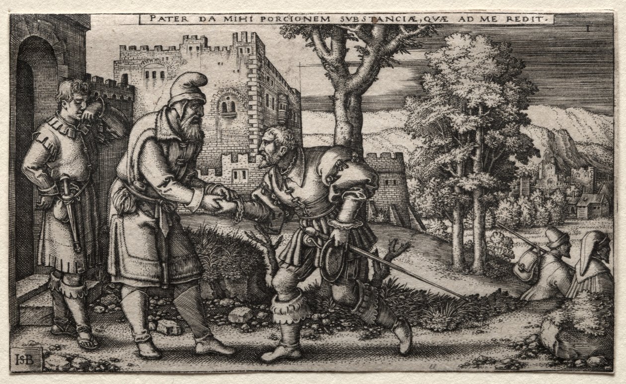 Marnotratný syn od Hans Sebald Beham
