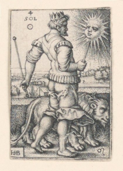 Slunce, ze Sedmi planet od Hans Sebald Beham