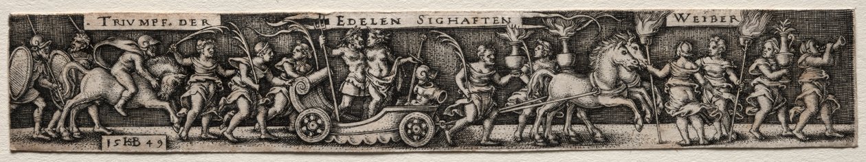 Triumf žen, 1549. od Hans Sebald Beham
