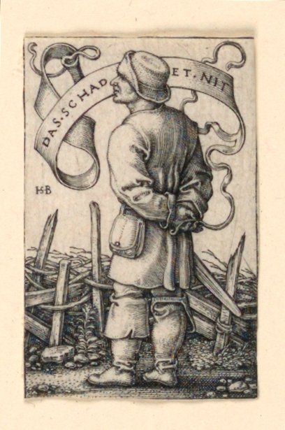 The Weather Peasant: „Nebolí to“ od Hans Sebald Beham
