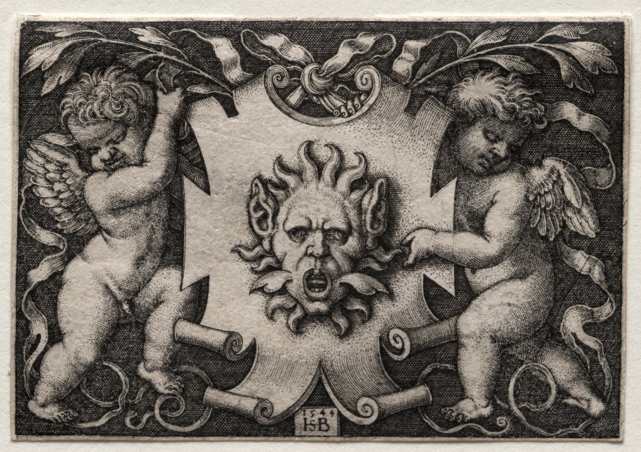 Vignette au Mascaron, 1544. od Hans Sebald Beham