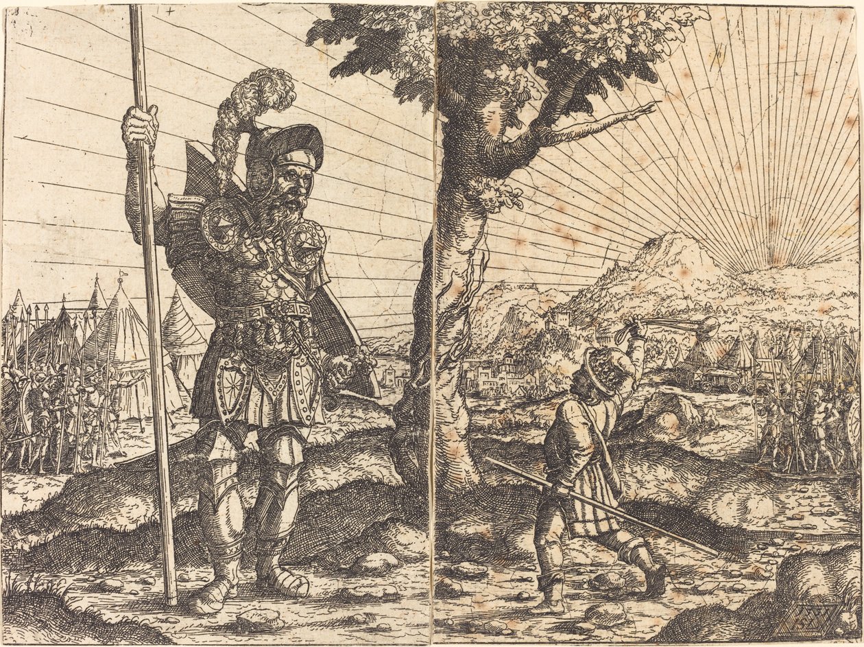 David a Goliáš, 1551. od Hans Sebald Lautensack