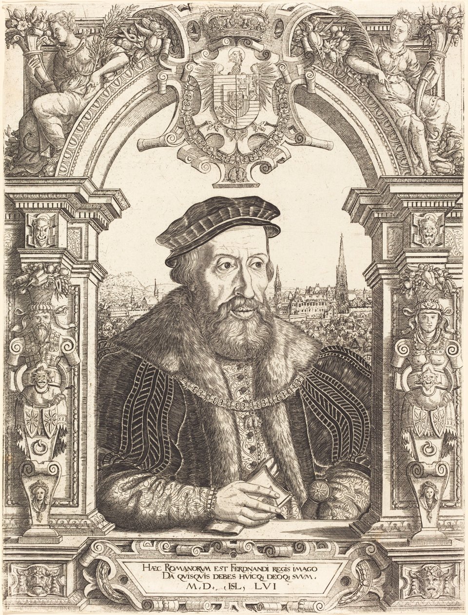 Ferdinand I., 1556. od Hans Sebald Lautensack