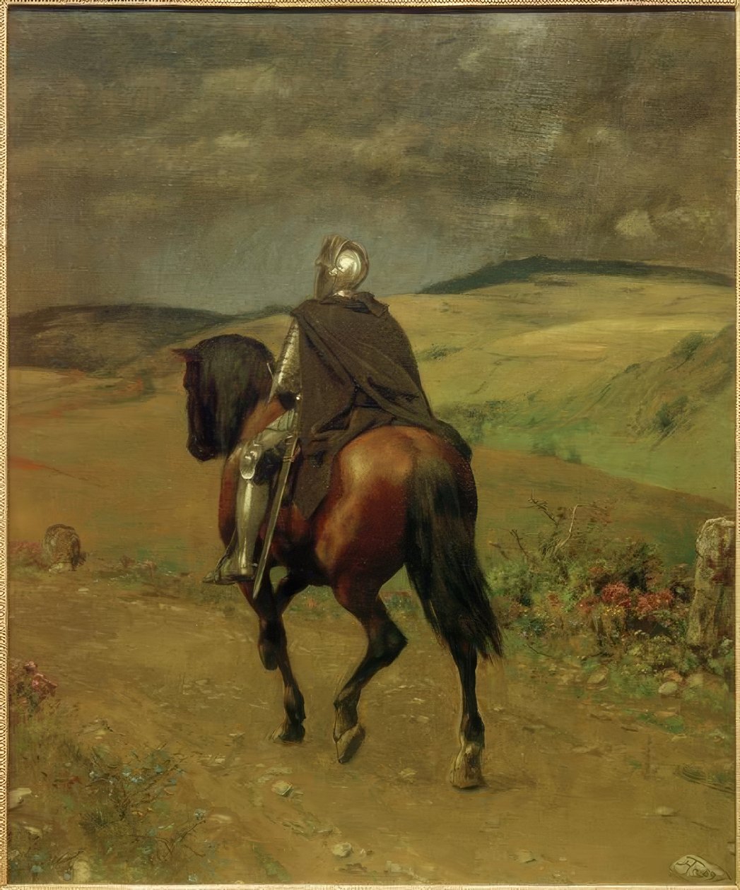 Osamělá jízda od Hans Thoma