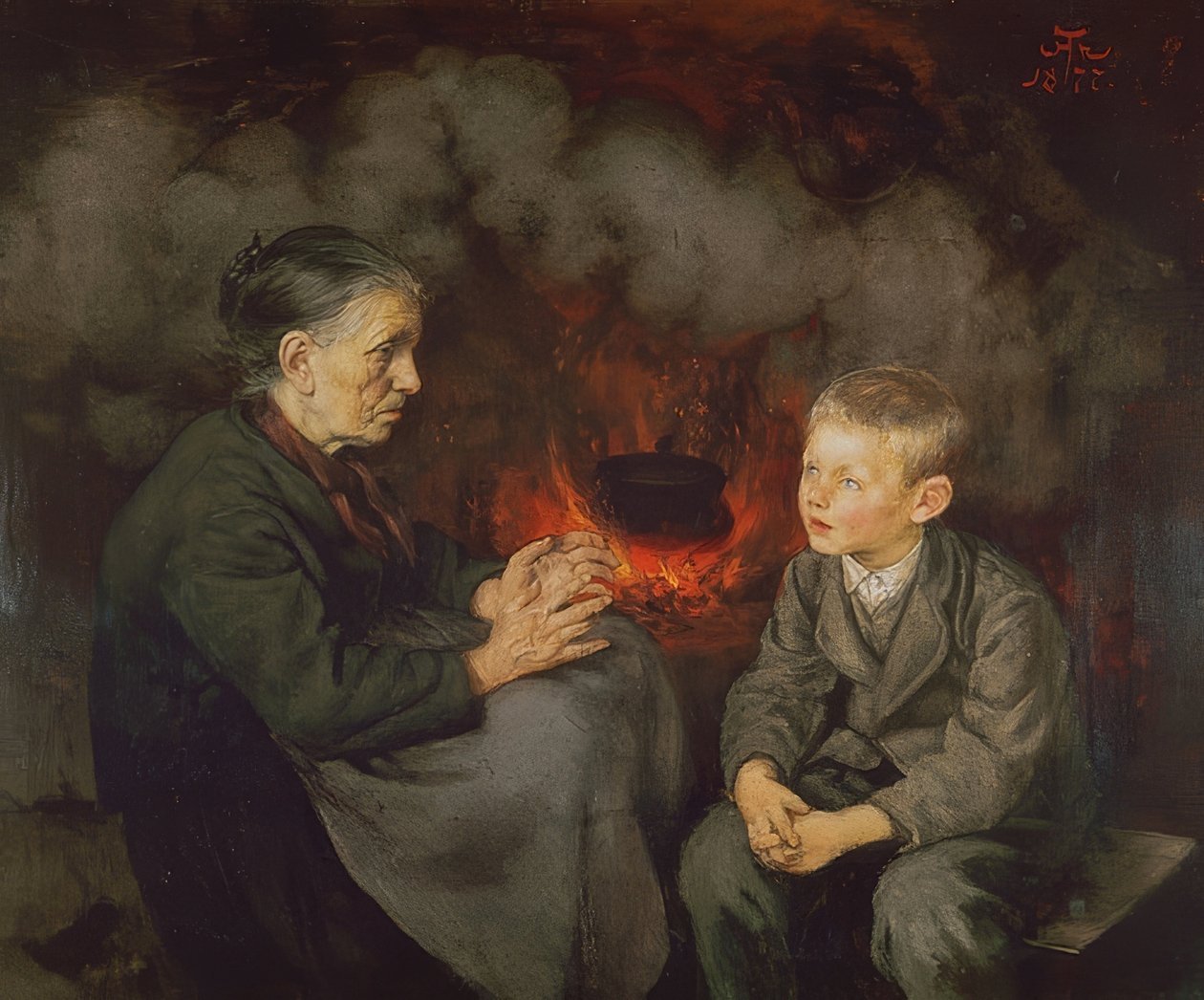 Babička vypráví pohádky od Hans Thoma
