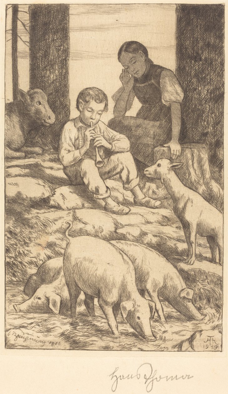 Pastorální od Hans Thoma