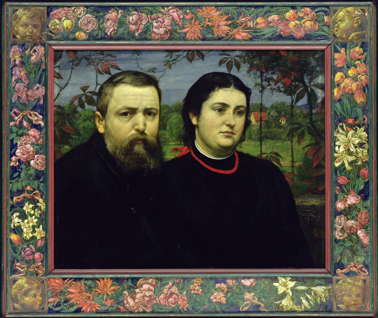 Umělec s manželkou Boncellou, 1887 od Hans Thoma