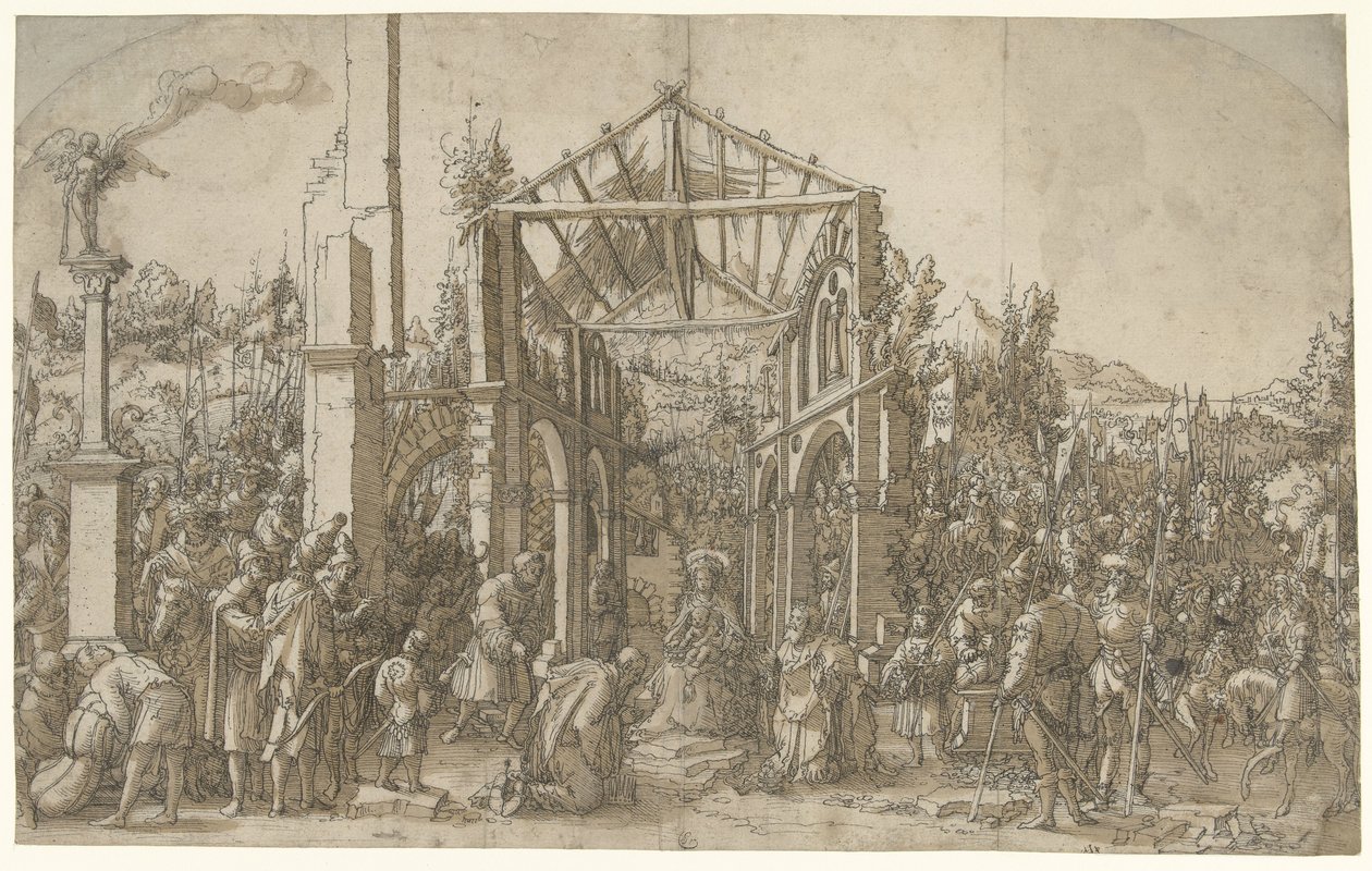 Klanění králů od Hans Weiditz (II) (attributed to)