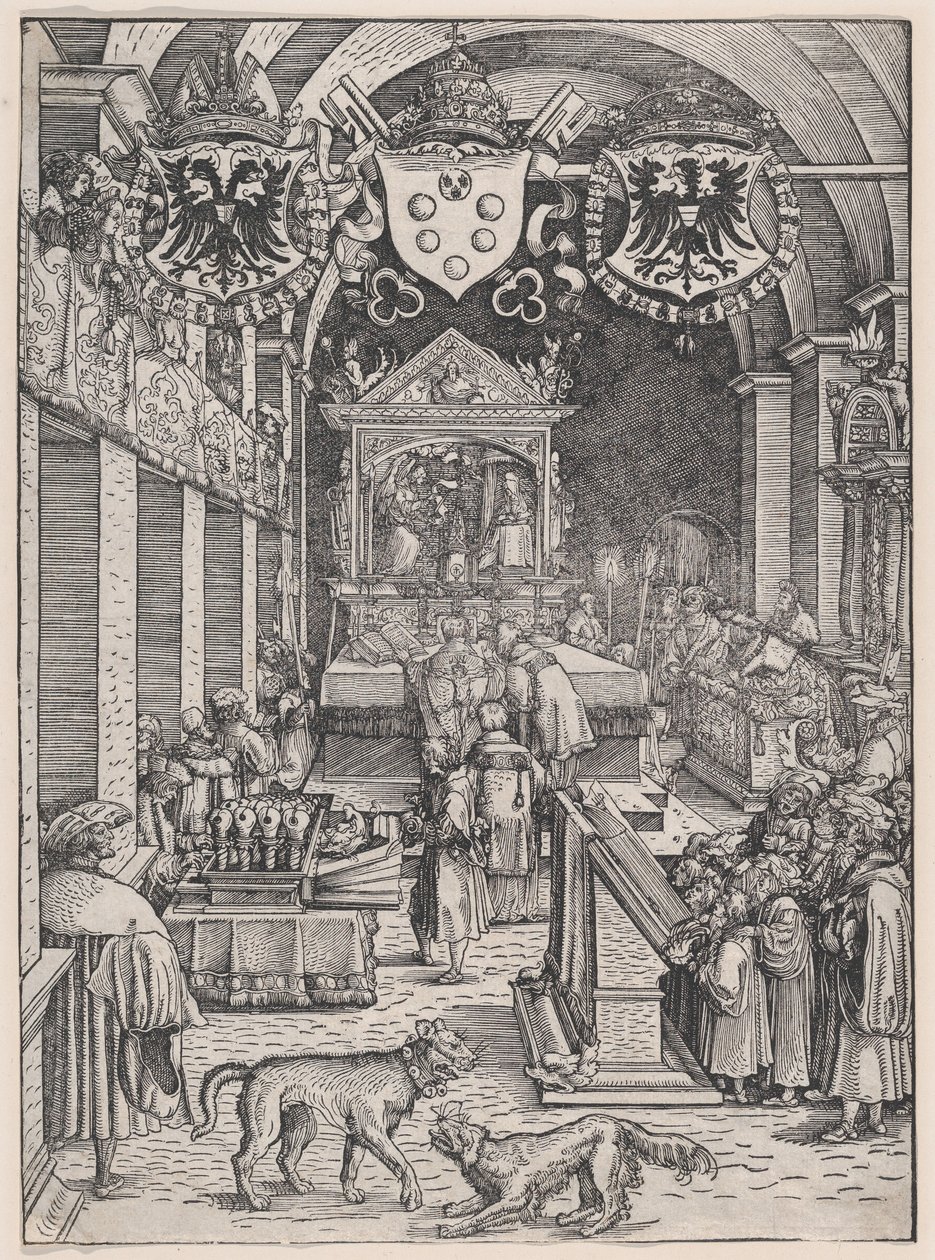 Maxmilián I. Slyšení mše, ca. 1515. od Hans Weiditz