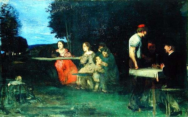 Římská scéna, 1871 od Hans von Marées