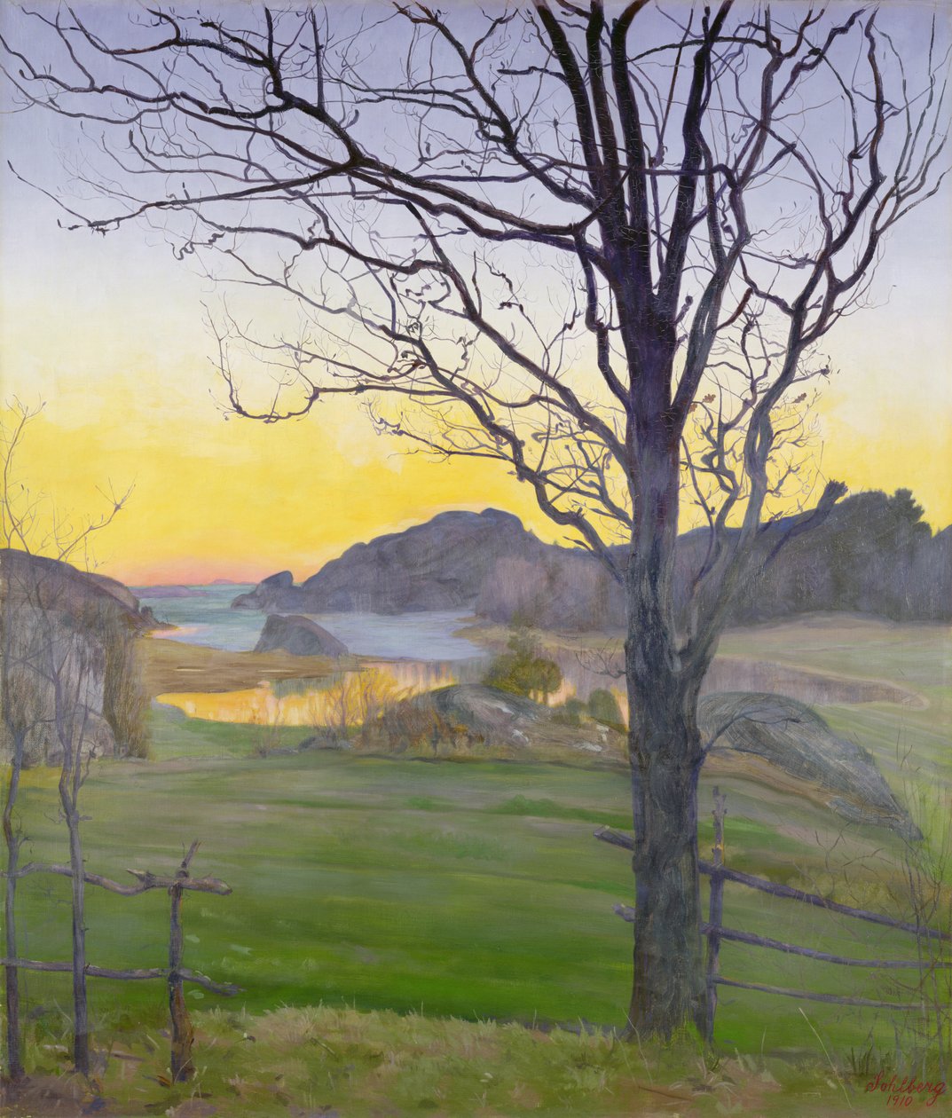 Podzimní krajina od Harald Oscar Sohlberg