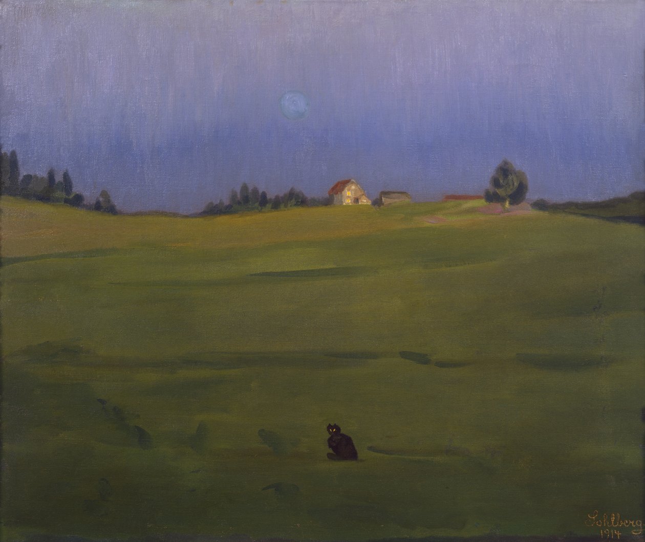 Venkovská silnice od Harald Oscar Sohlberg