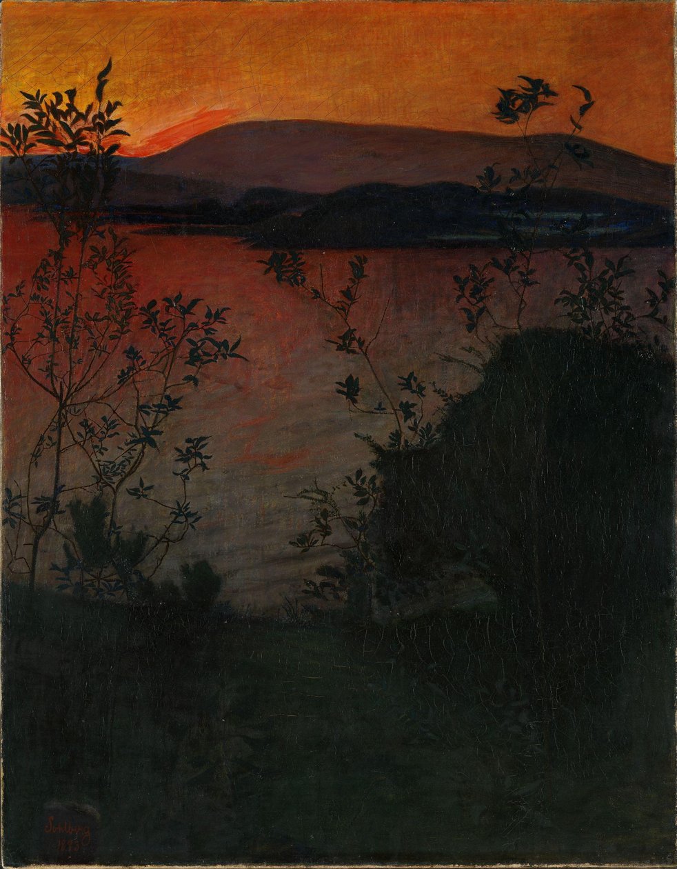 Večerní záře od Harald Oscar Sohlberg
